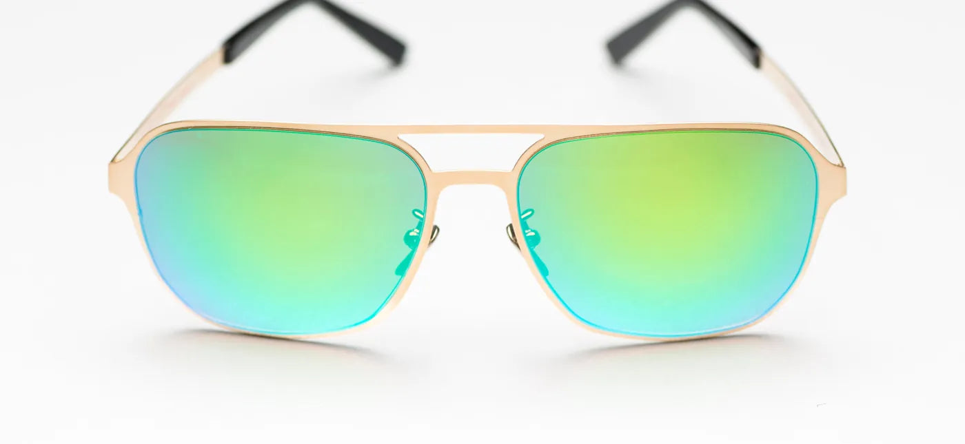 The Aviator in 24ct gold plated titanium